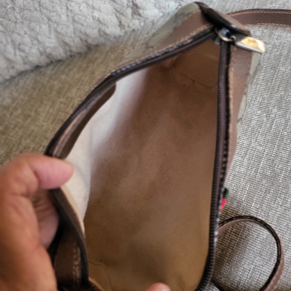 GUCCI GG Canvas Web Sherry Line Shoulder Bag - Picture 7 of 11